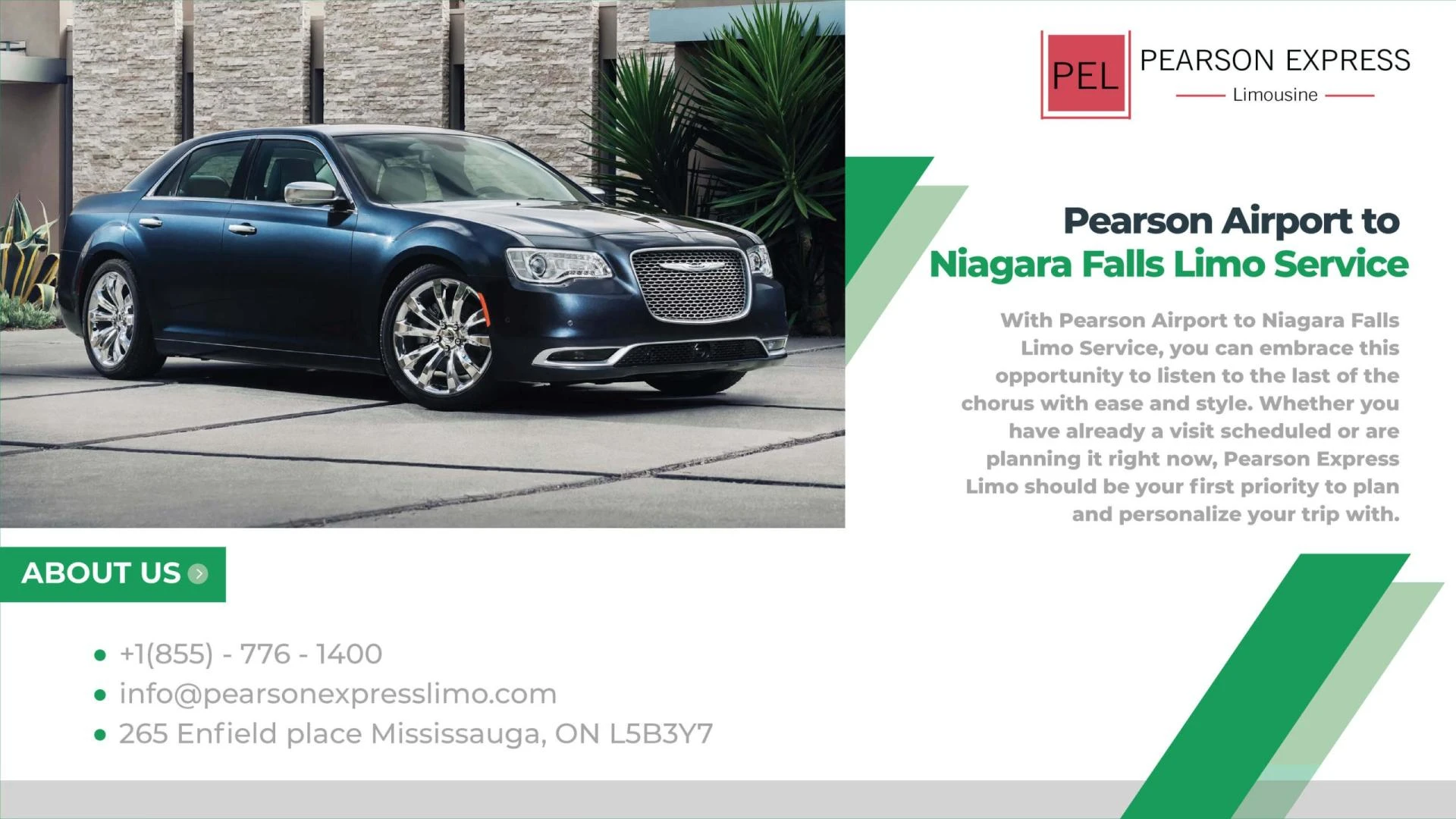 Pearson Airport to Niagara falls Limo Service