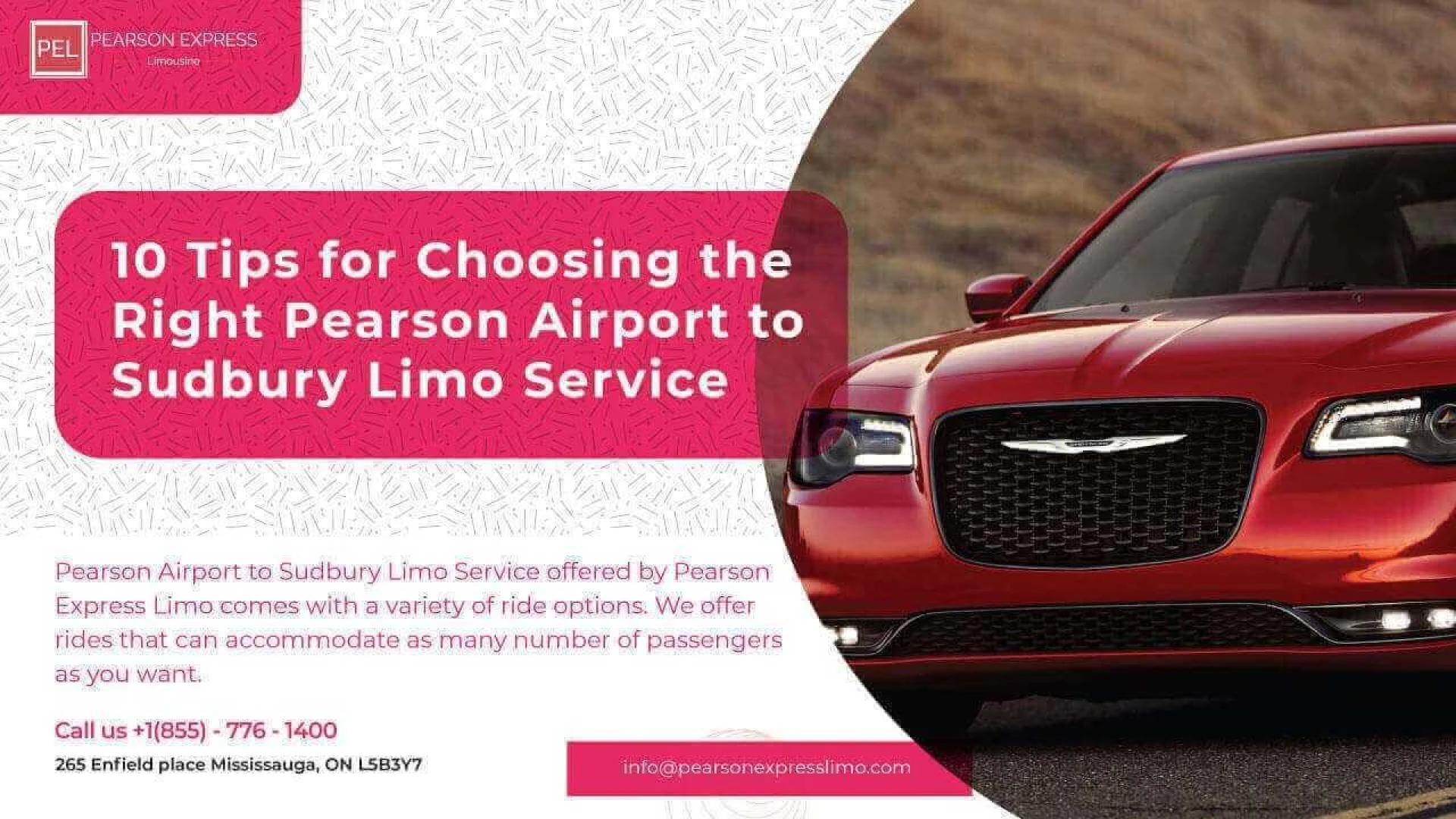 10 Tips for Choosing the Right Pearson Airport to Sudbury Limo Service