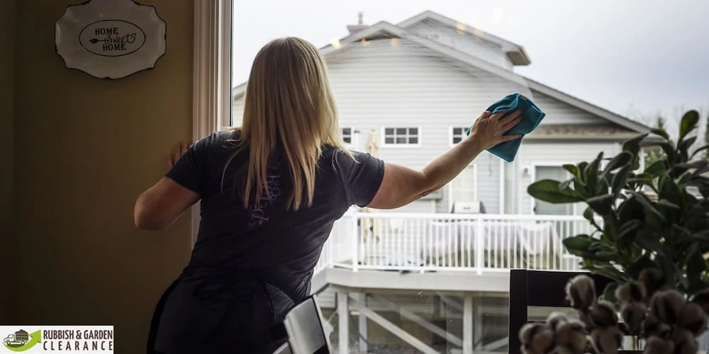 What occurs during a house clearance in Merton?