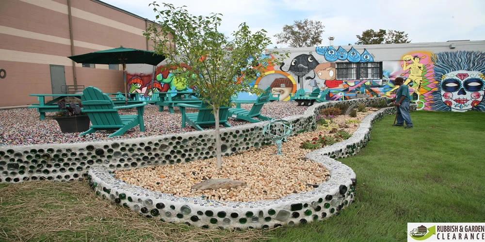 Garden clearance Croydon: How to Reuse Glass Bottles in the Garden?