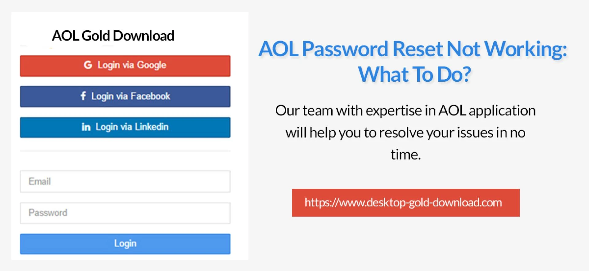 AOL Password Reset Not Working: What To Do? | Desktop Gold Download