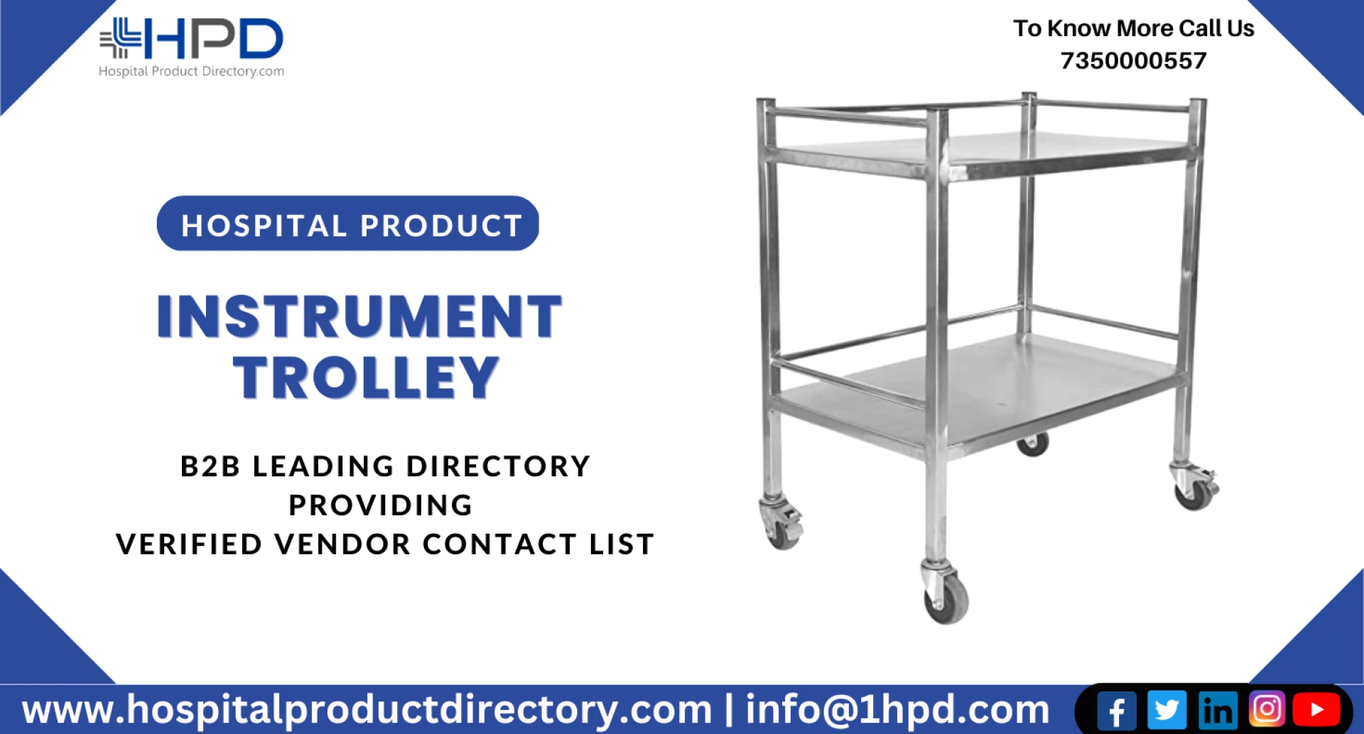 Types and advantages of instrument trolleys