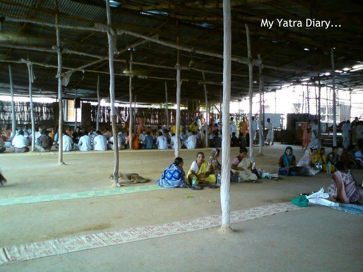 Prasadam hall of ISKCON temple, Vrindavan