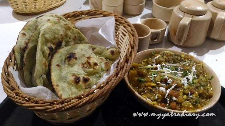 From the menu of Ammaji Restaurant Vrindavan