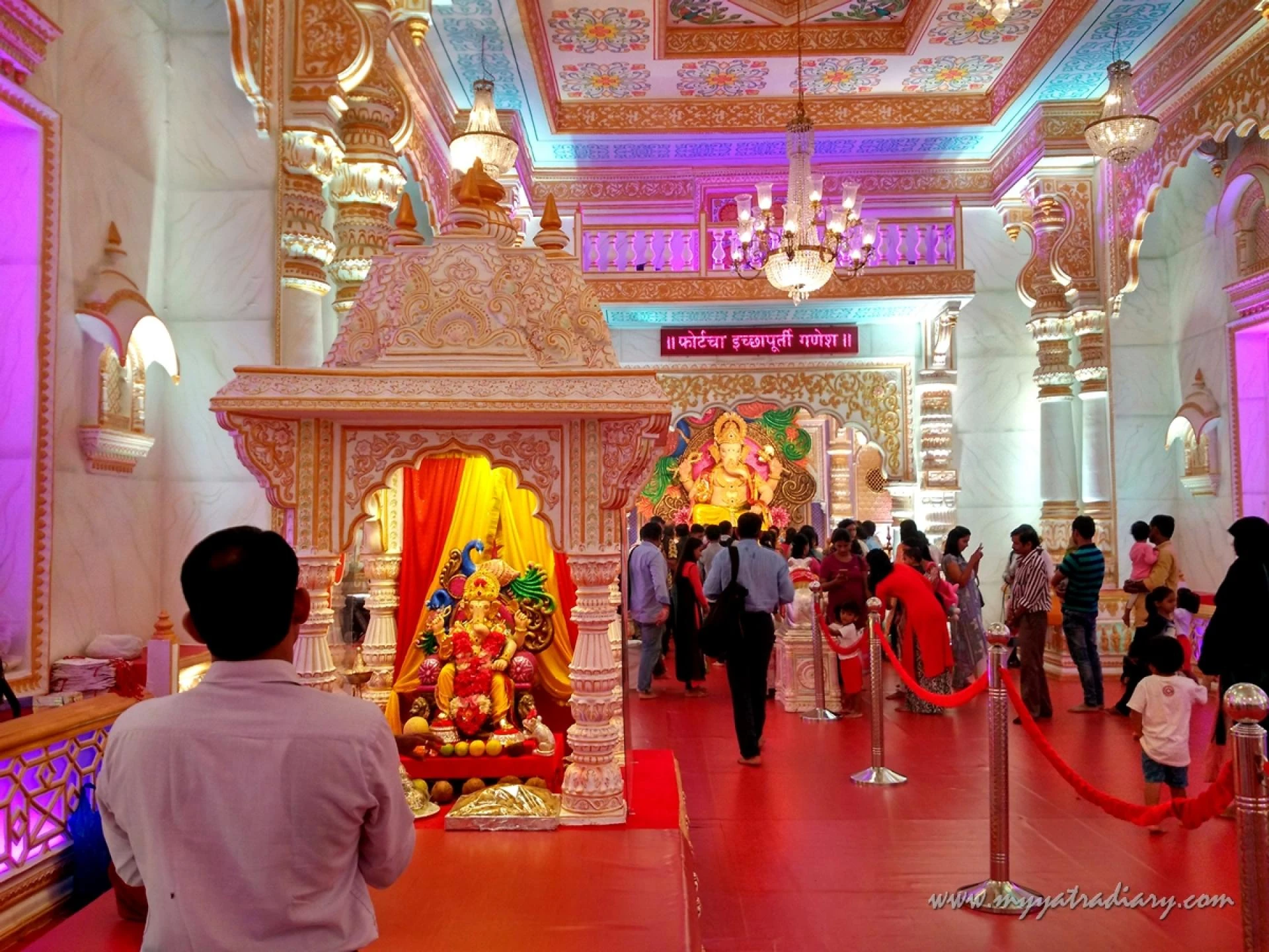 Palace decoration of Fortcha Icchapurti Ganesha, Fort Vibhag Sarvajanik Ganeshotsav Mandal 