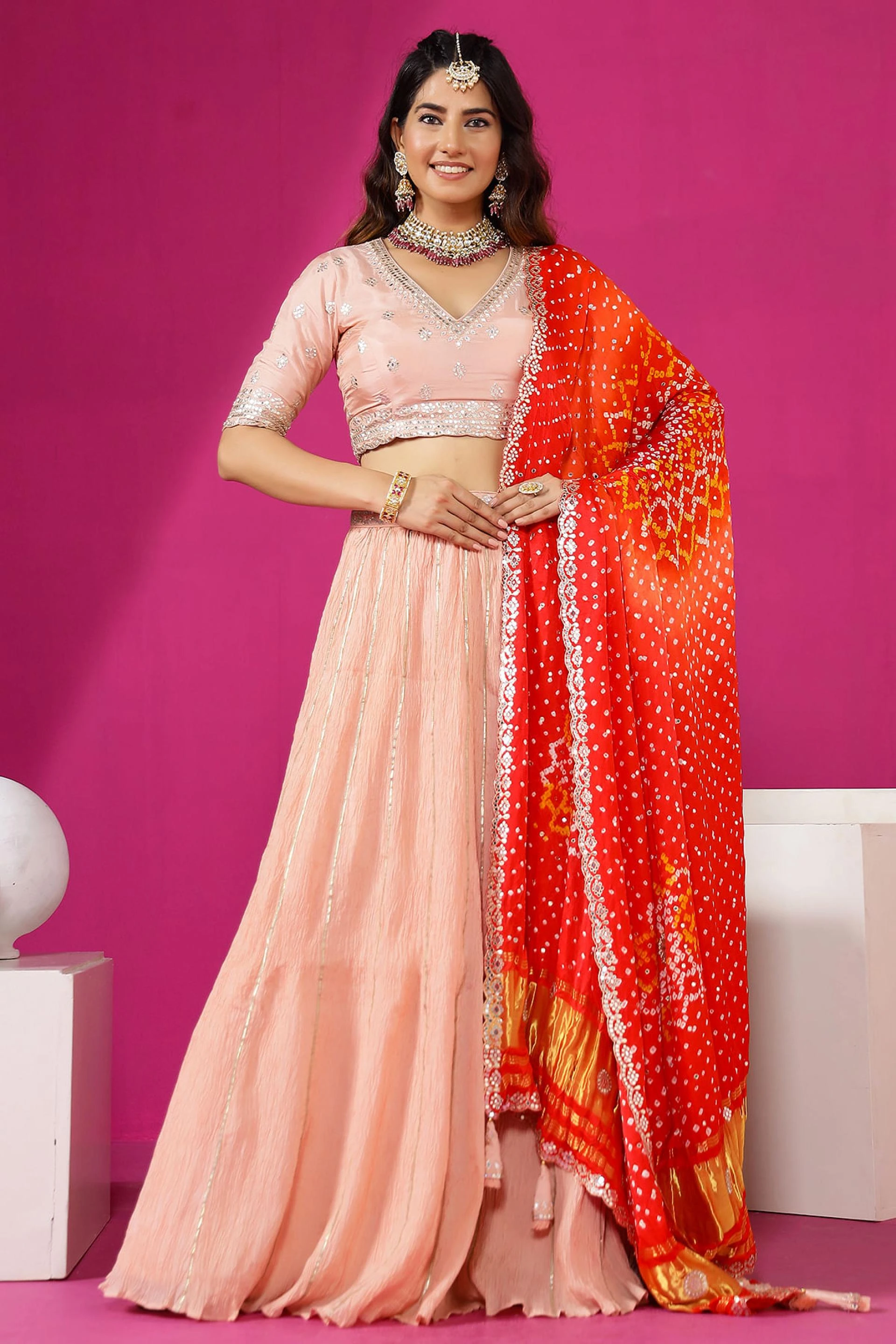 Silk Party Wear Lehenga