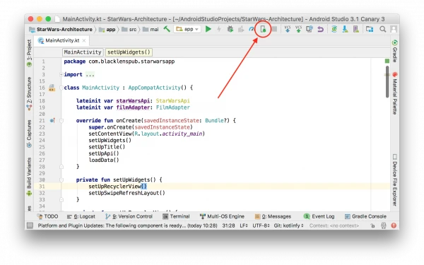 Debugging in android studio