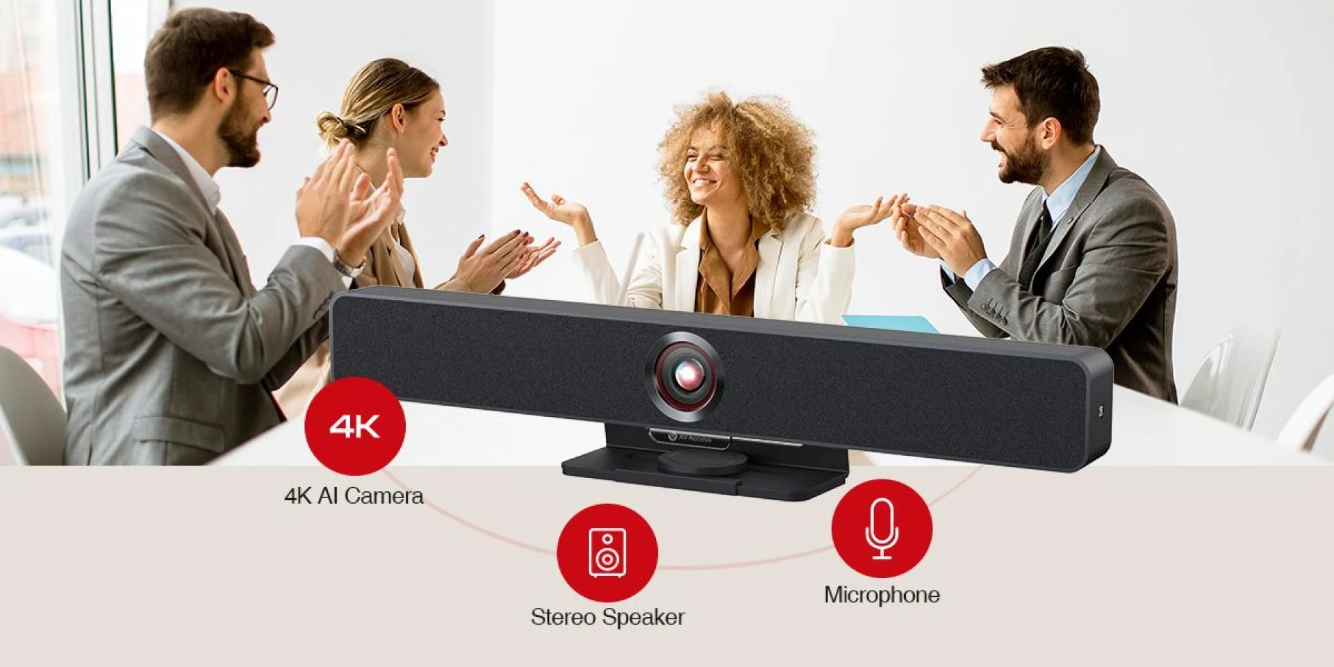AV Access _ AnyCo V8 Conference Video Bar_ Innovative all-in-one Design