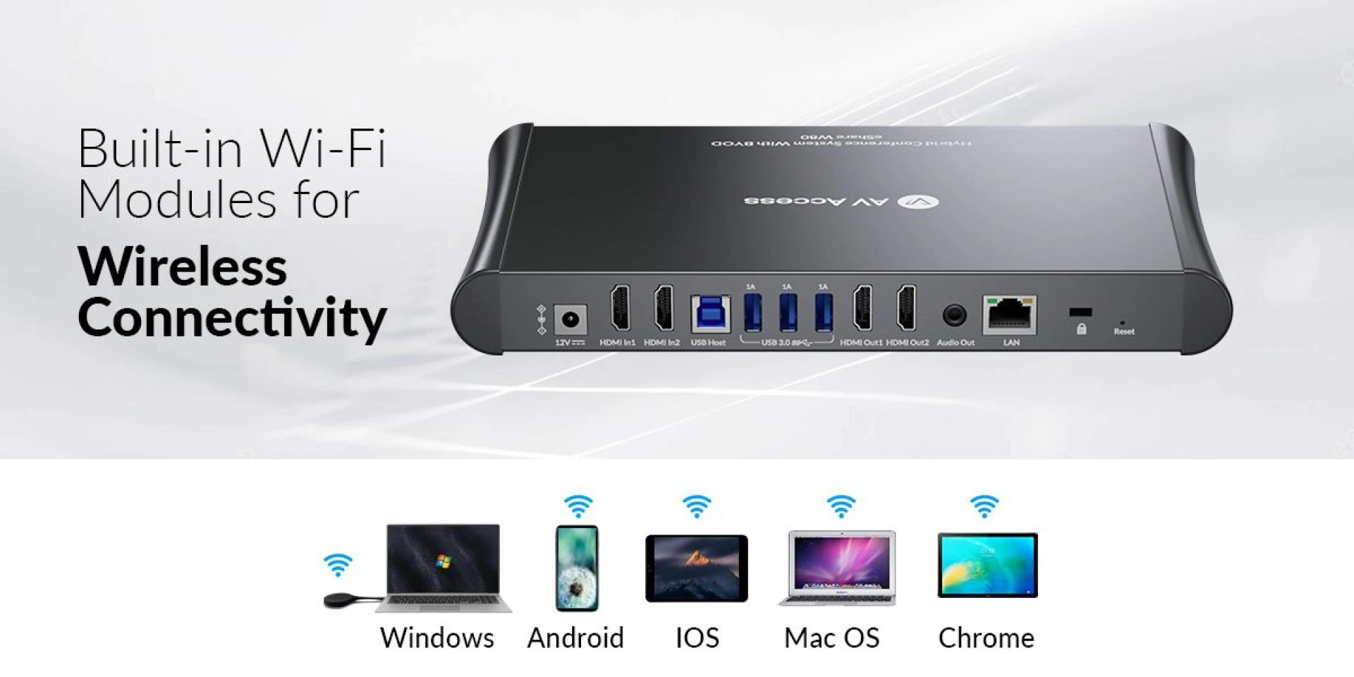 AV Access eShare W80 4K Presentation System with Wireless Conferencing _ Bring Your Own Device