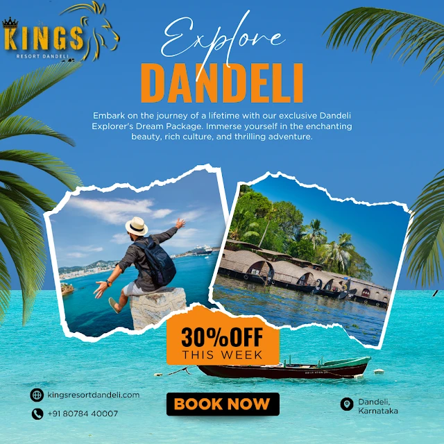 Book your hassle-free Dandeli trip at Kingsresort Dandeli Resort and enjoy the ultimate adventure and relaxation in one of the best resorts in Dandeli.