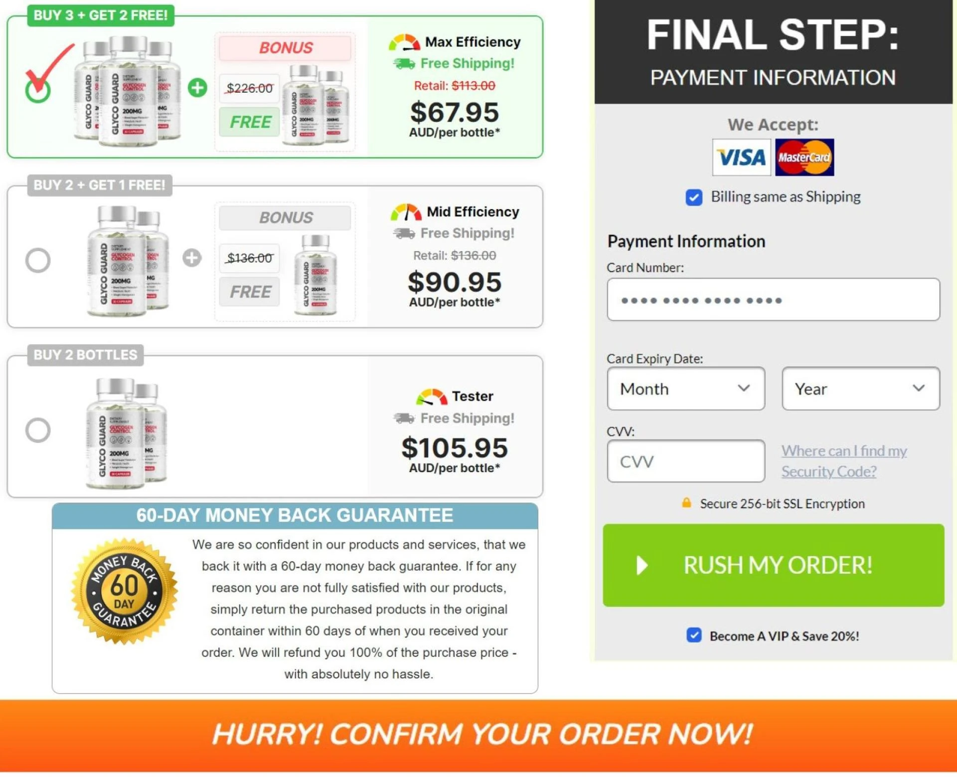 GlycoGuard Glycogen Control AU, NZ Price