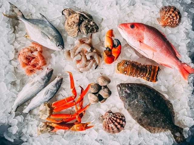 Raw seafood