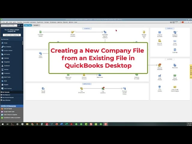 Create a New Company File from an Existing QuickBooks Desktop File!