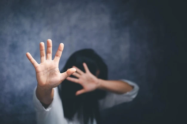 Stop violence against Women international womens day Young depressed woman domestic and rape violencebeaten and raped sitting in the corner
