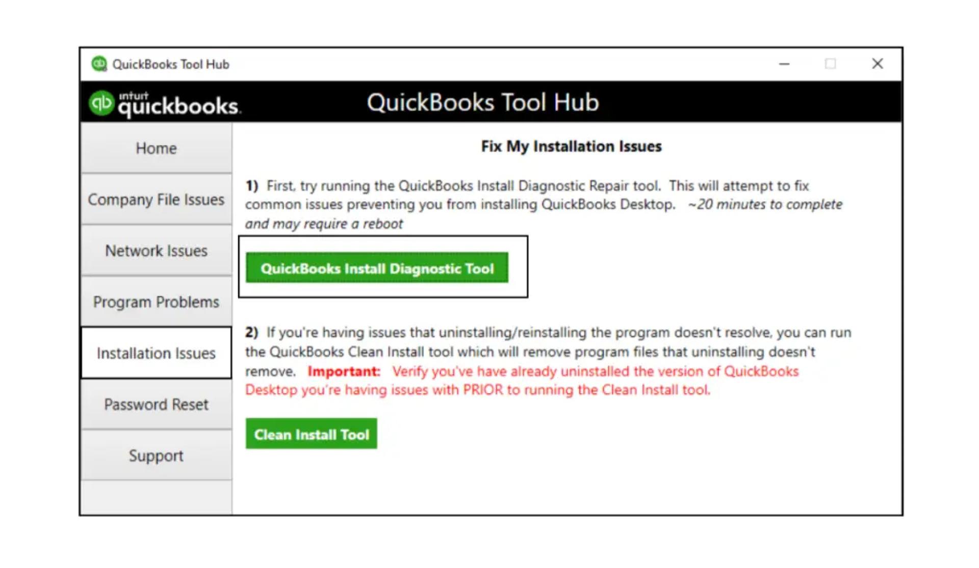 QuickBooks Install Diagnostic Tool - Fix Installation Errors