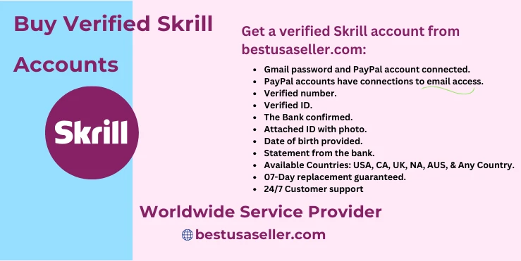 Buy Verified Skrill Accounts