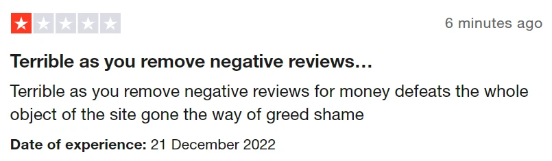 Buy Negative Trustpilot Reviews