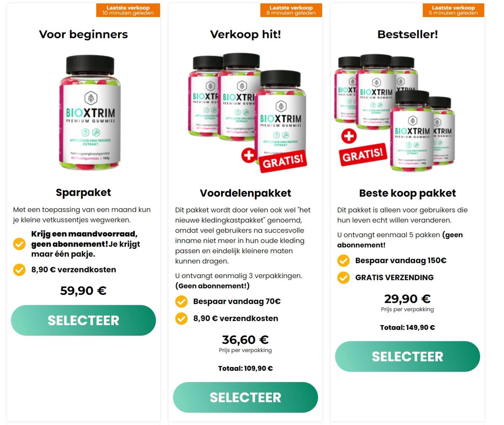 BioXtrim Premium Gummies NL, BE
