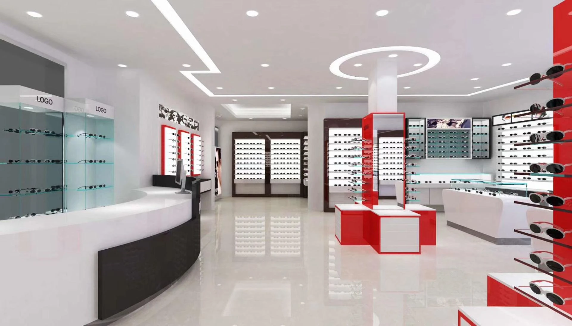 Source Factory Price Customized Optical Shop Display