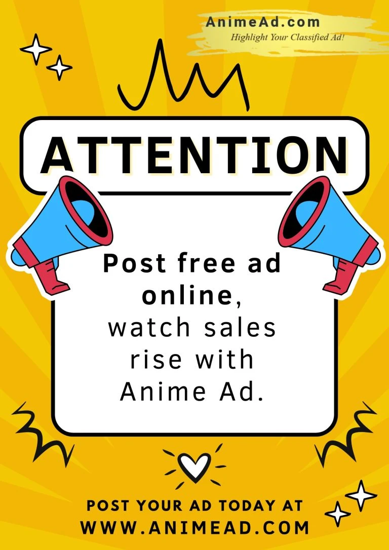  Anime Ad: Free, easy ad posting for wide reach. Join us today!
