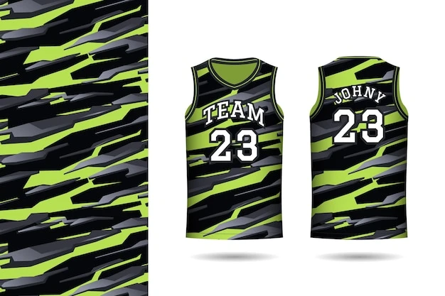 Gradient basketball jersey pattern
