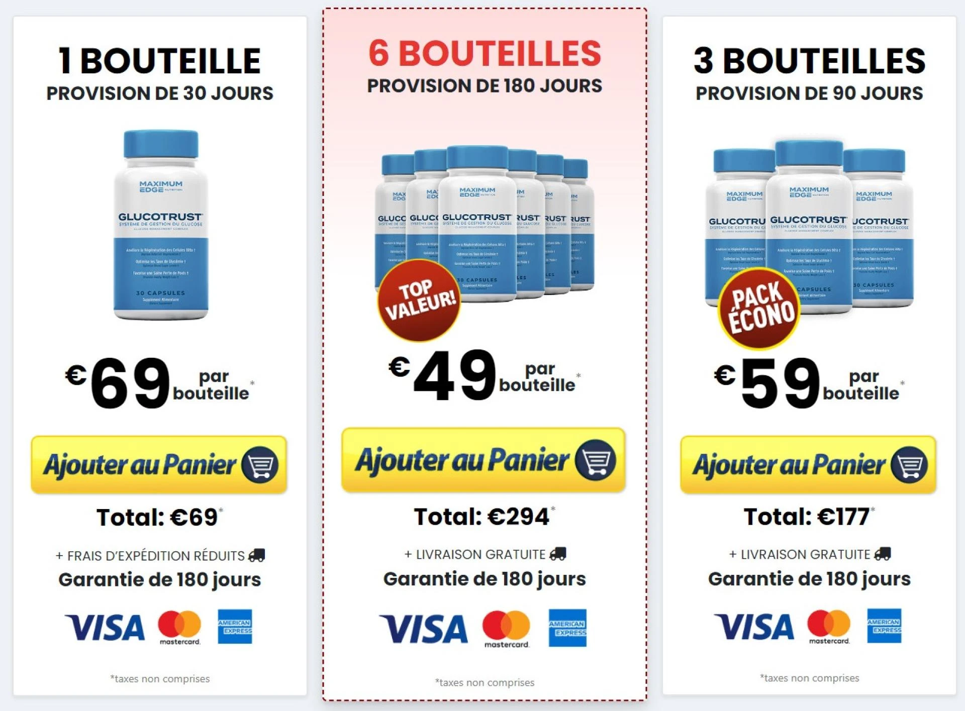 GlucoTrust Glucose Management Complex FR, CA, USA Prix