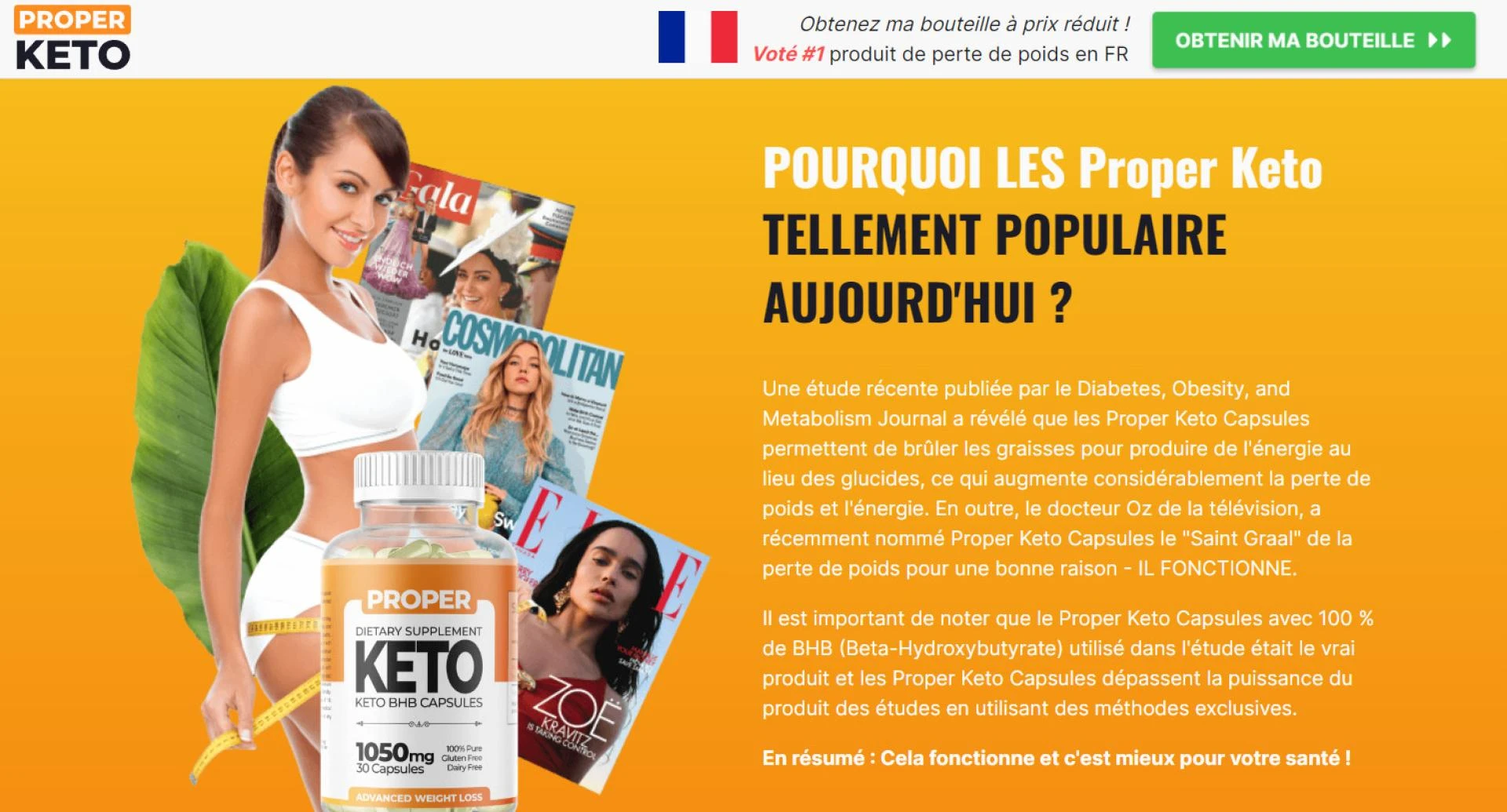 Proper Keto BHB Capsules France Avis