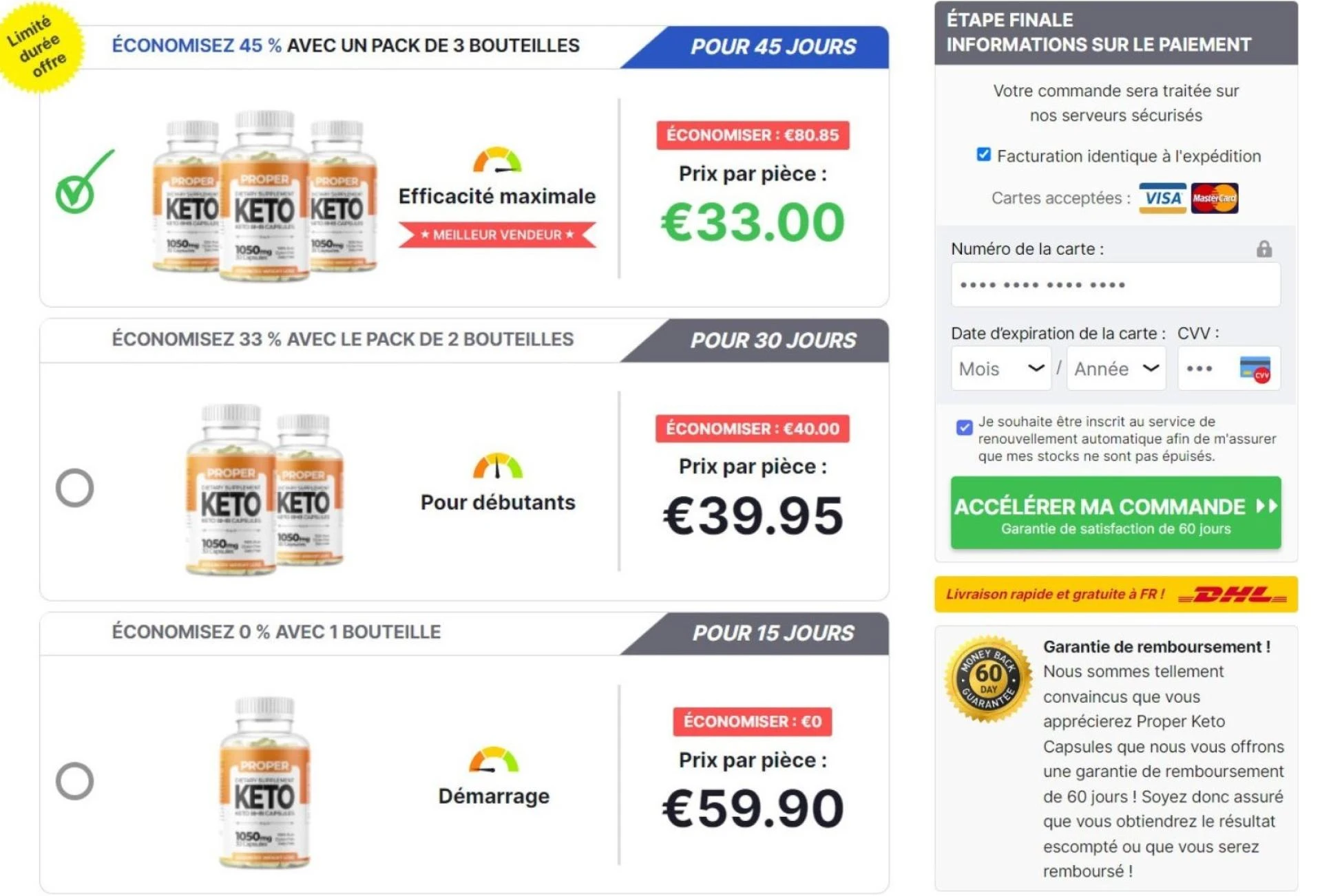 Proper Keto BHB Capsules Prix