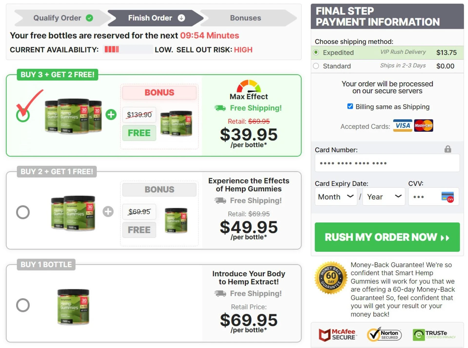 HempSmart Hemp Gummies Price