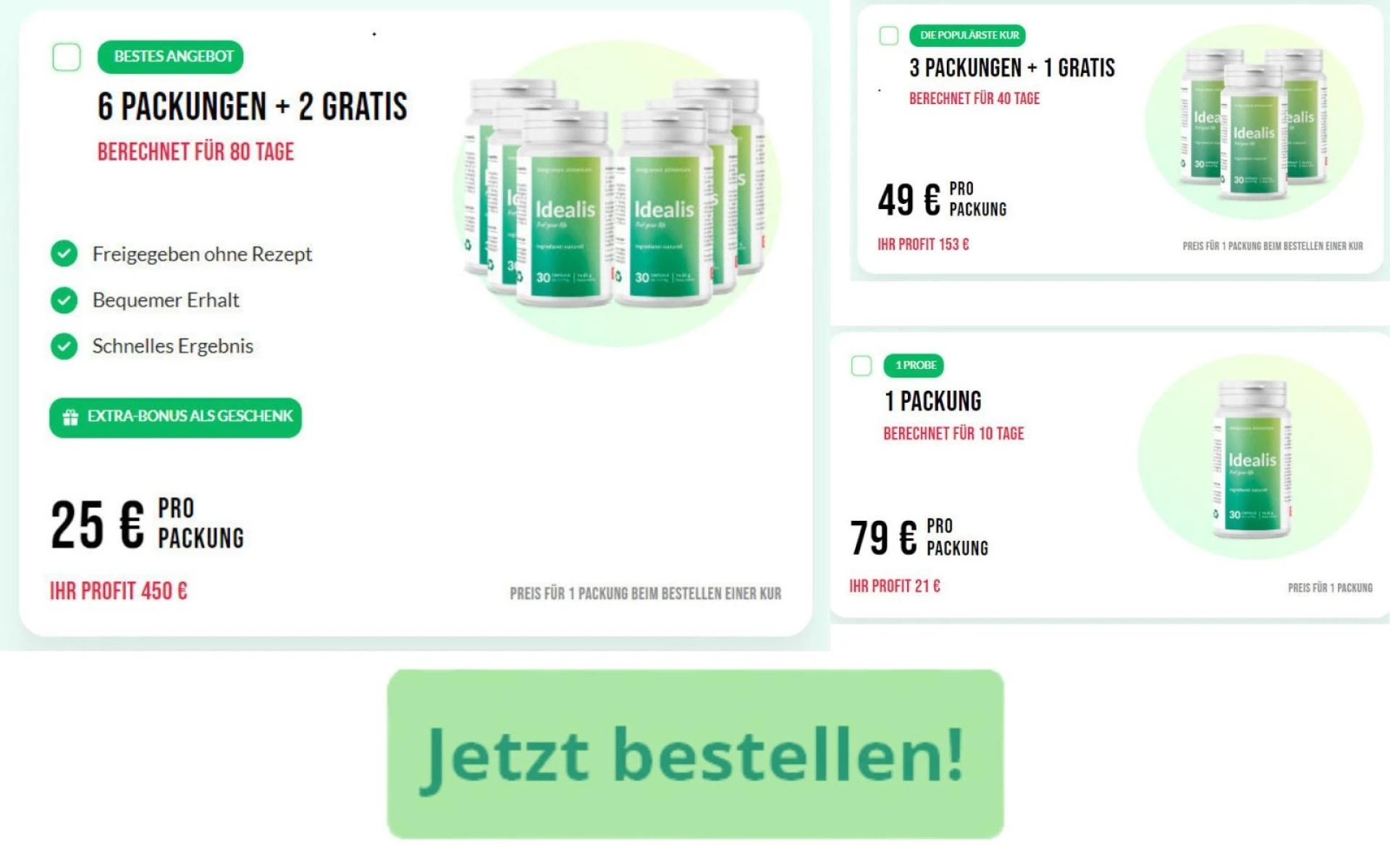 Idealis Preis