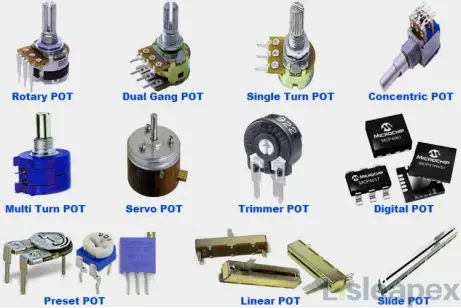 Potentiometers types