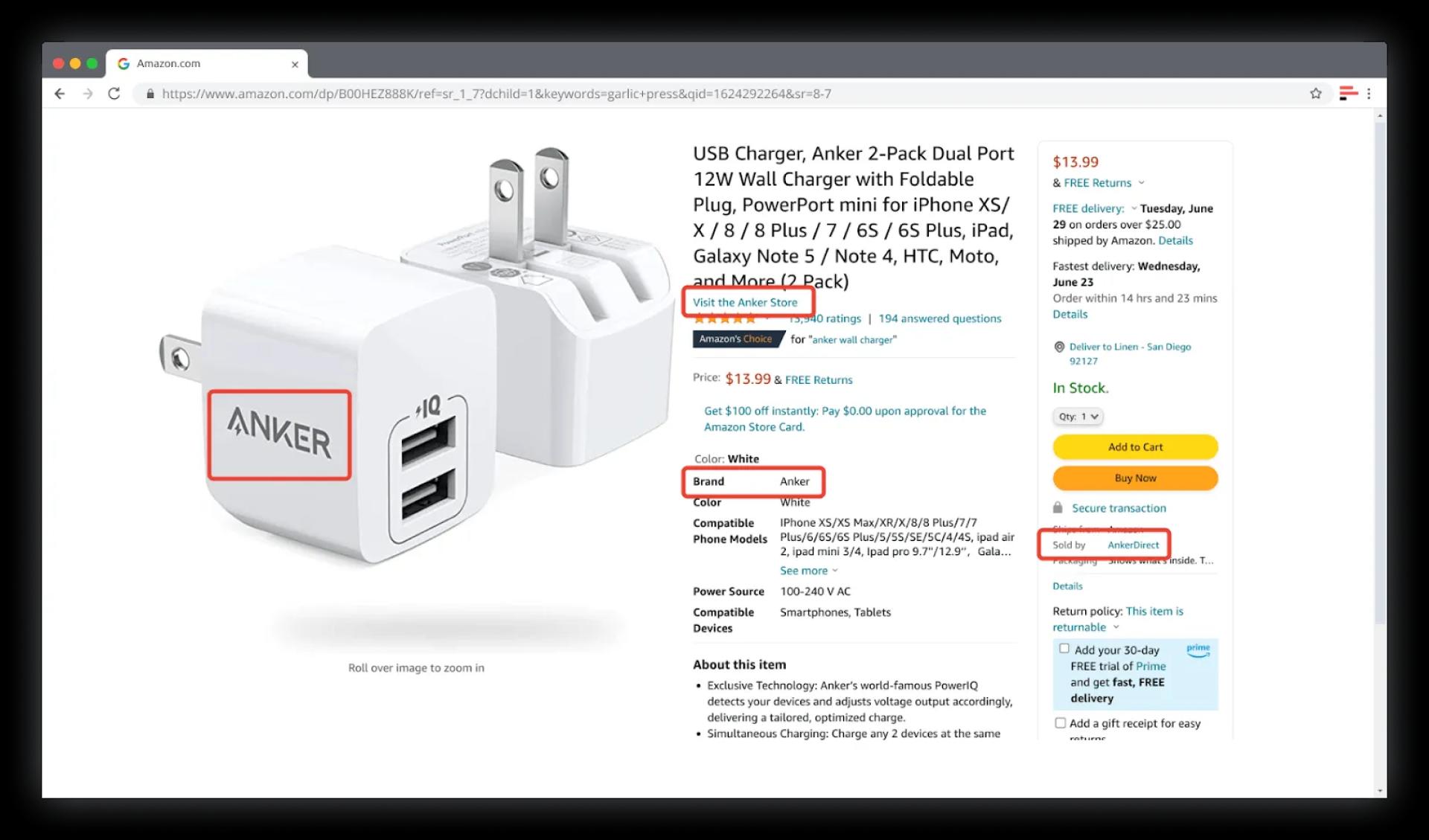 Private Label product example