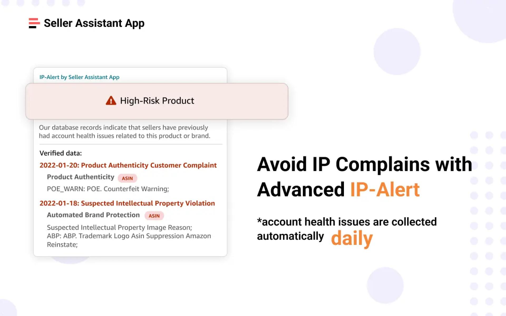 Seller Assistant App\'s IP Alerts 
