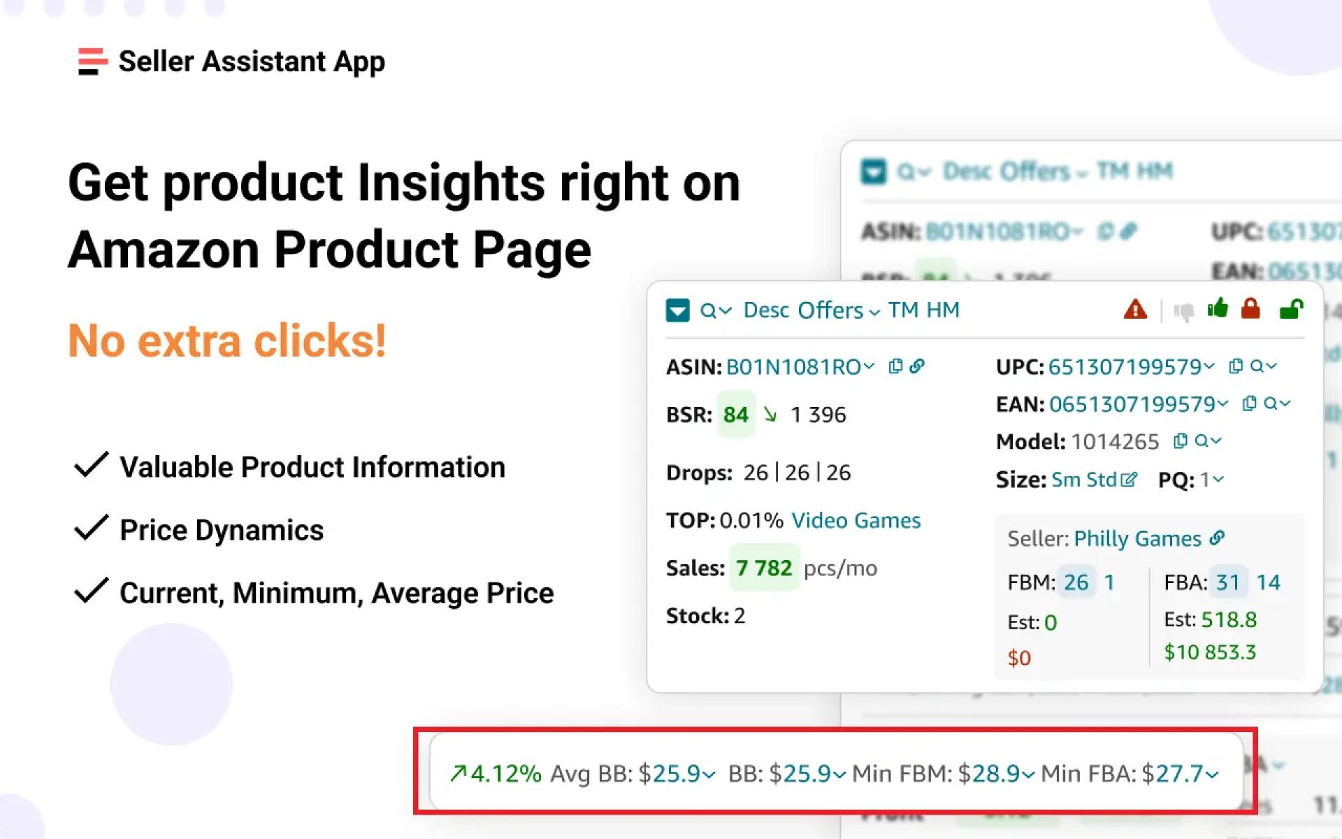 Seller Assistant App shows Buy Box data