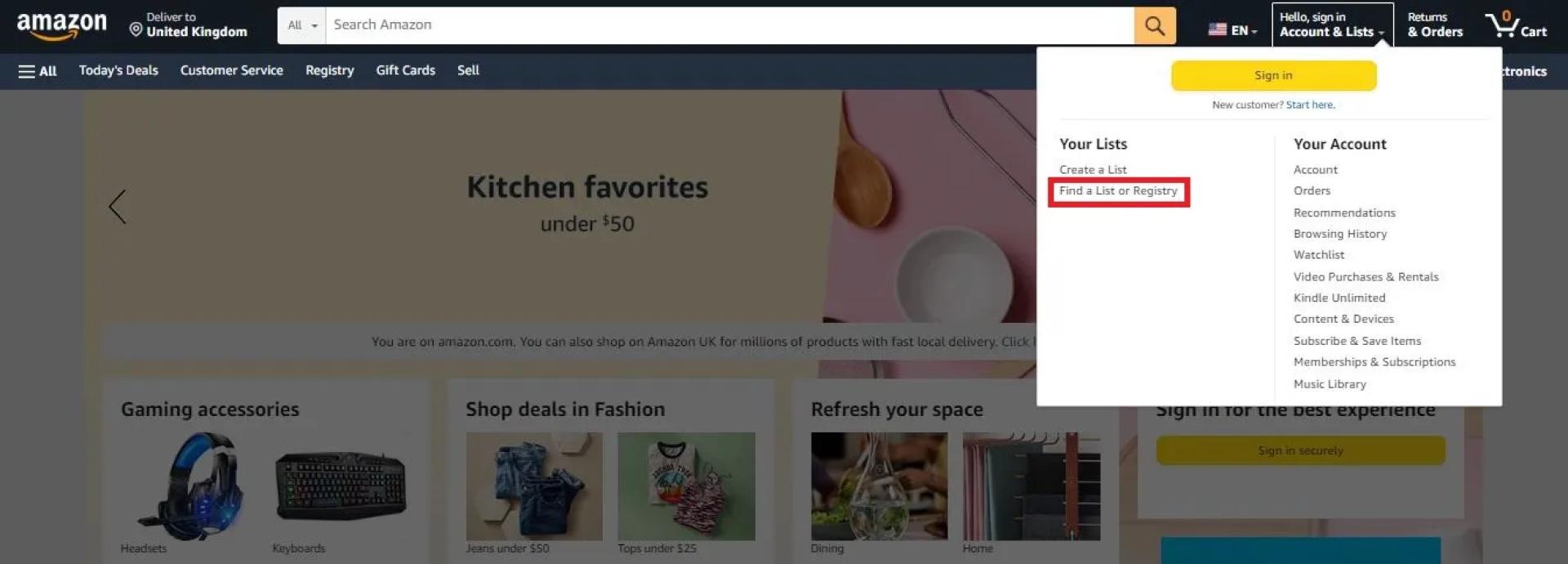 Finding other person\'s Wish List on Amazon