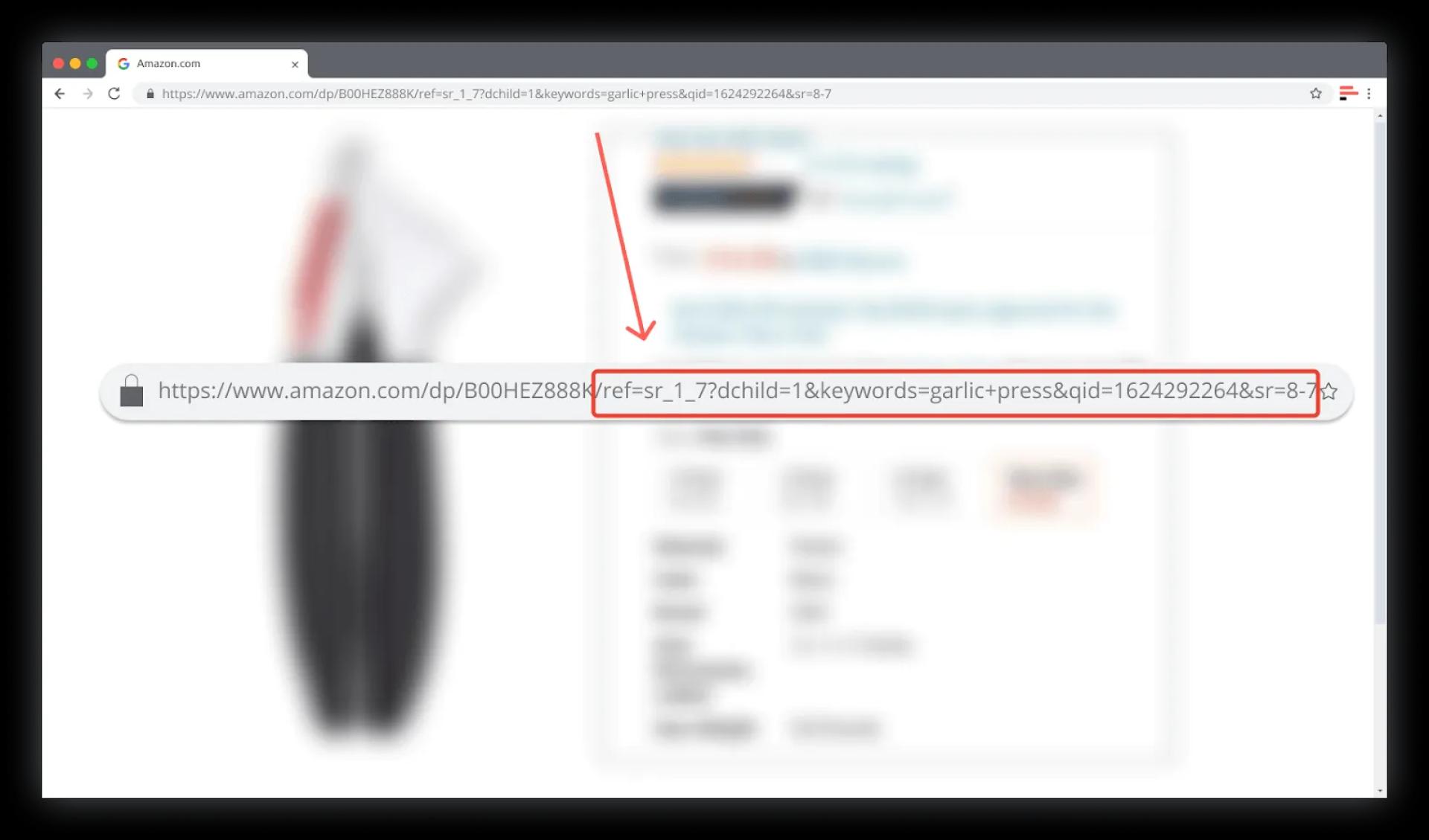 To get correct product data, you must remove the referral from the link