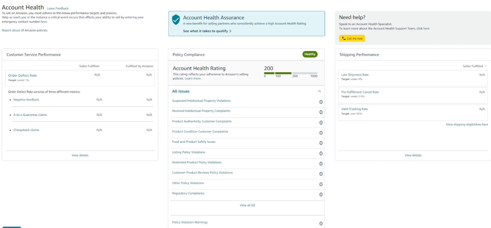 Account Health Dashboard