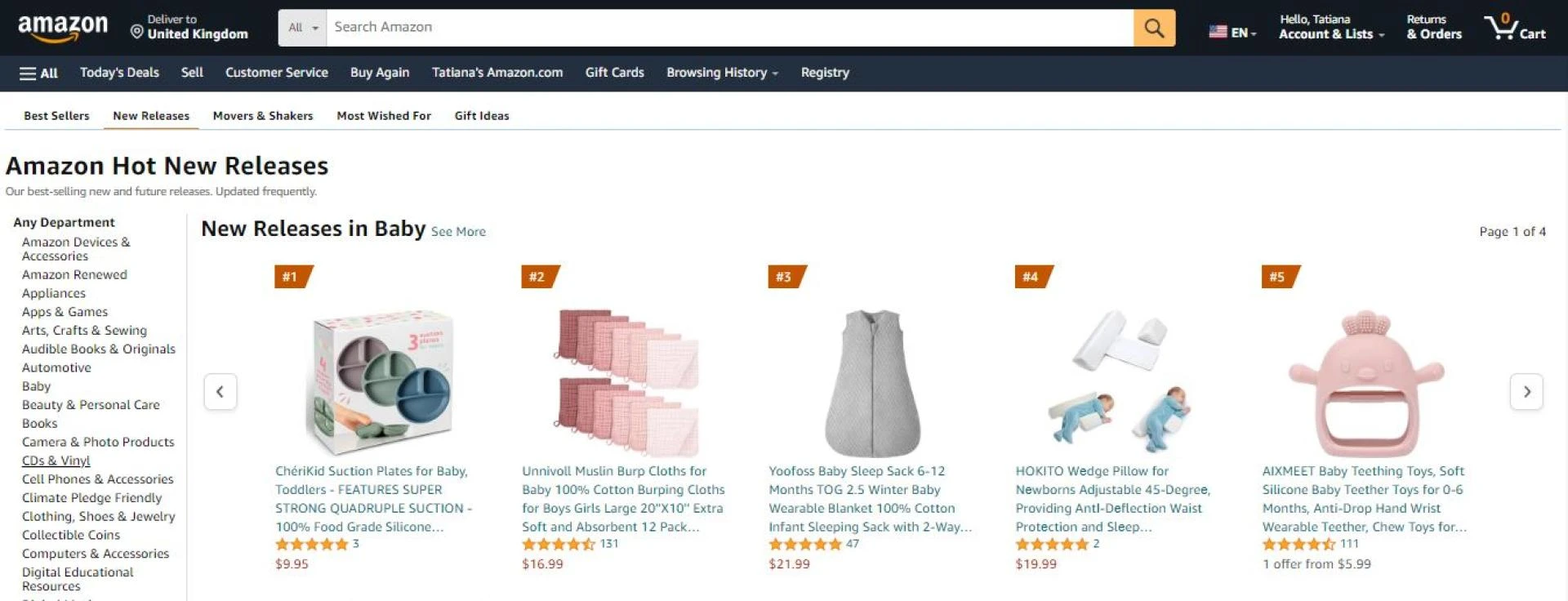 Amazon’s Hot New Releases 