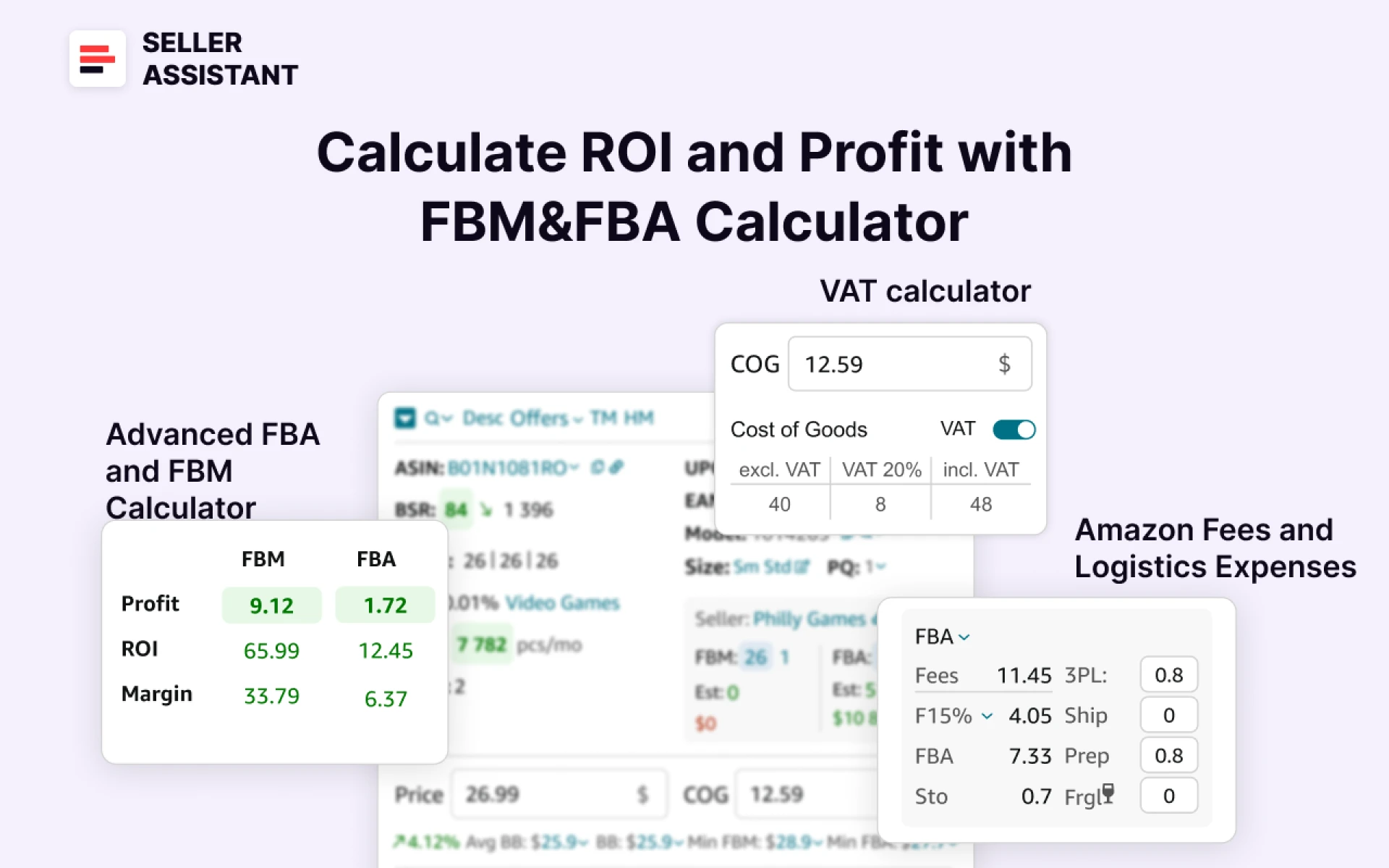 Seller Assistant’s FBA&FBM calculator