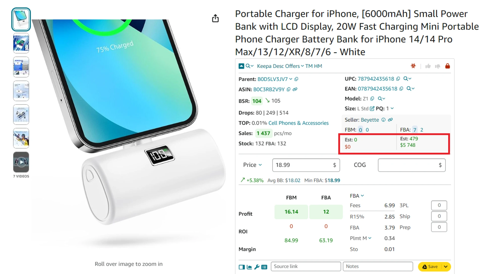 Estimate sales potential