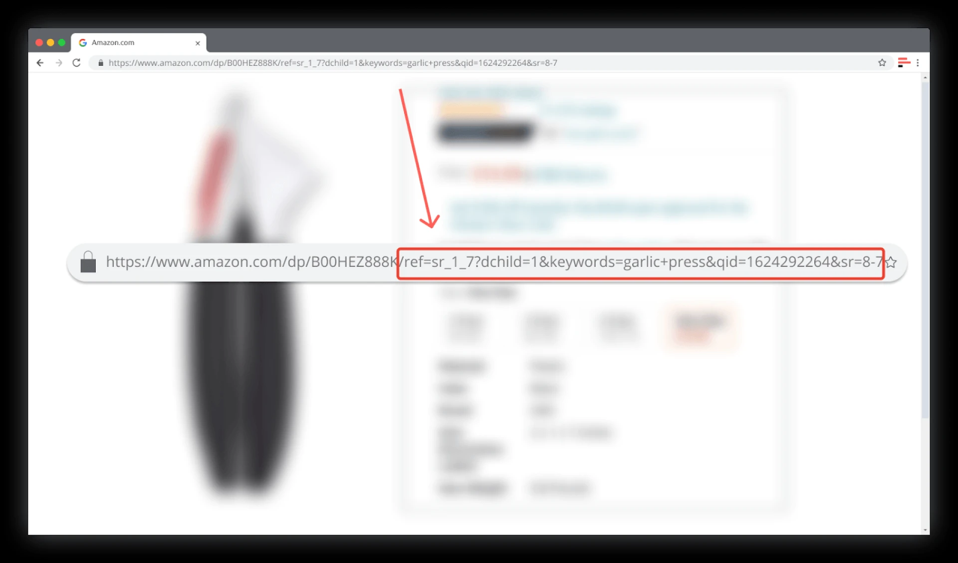 To get correct product data, you must remove the referral from the link
