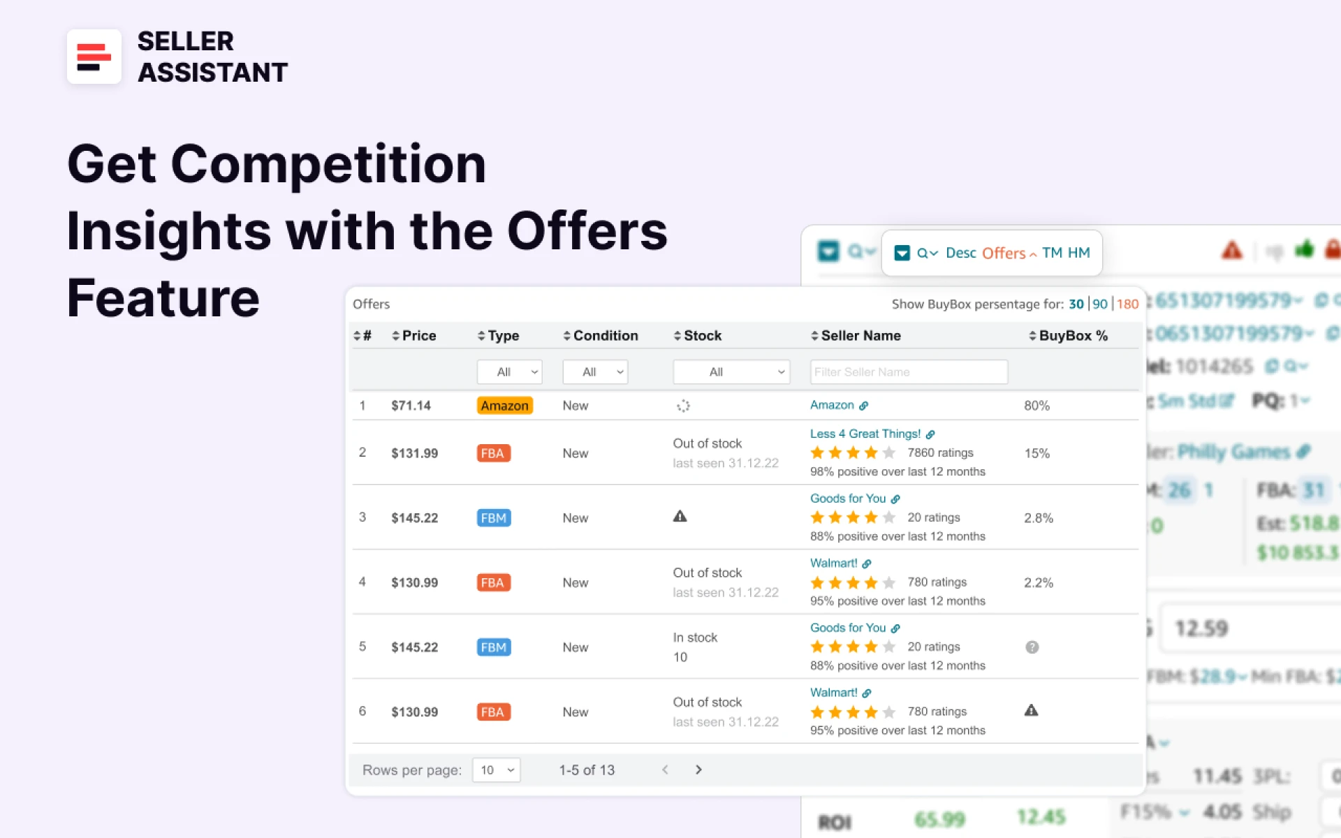 Seller Assistant’s Offers feature
