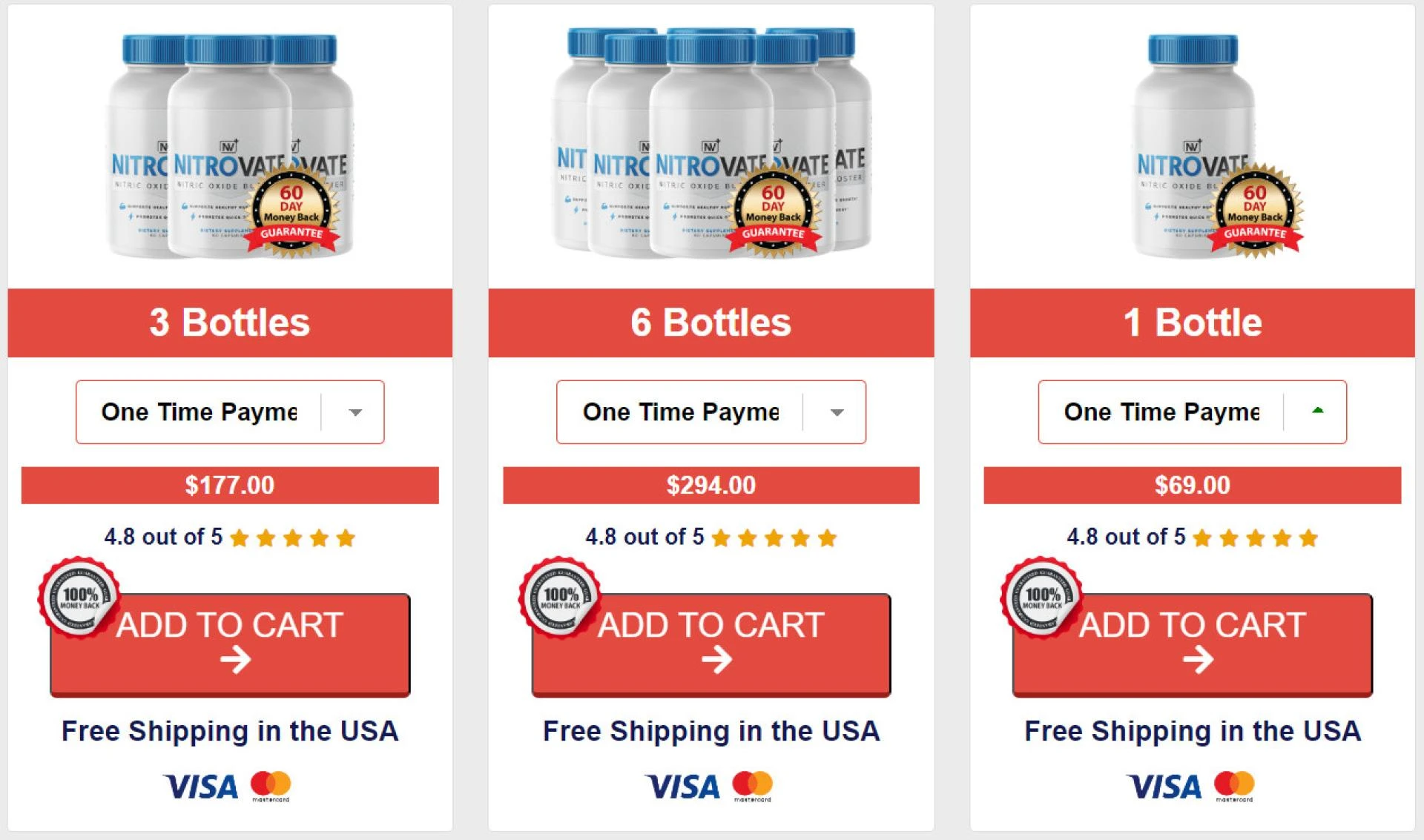 Nitrovate Nitric Oxide Booster Price