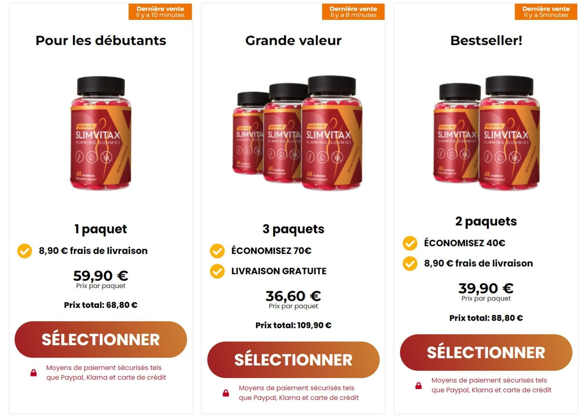 SlimVitax FR, CH, BE, LU Prix