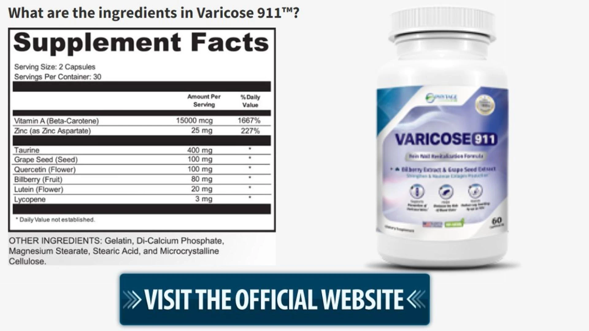 PhytAge Labs Varicose 911