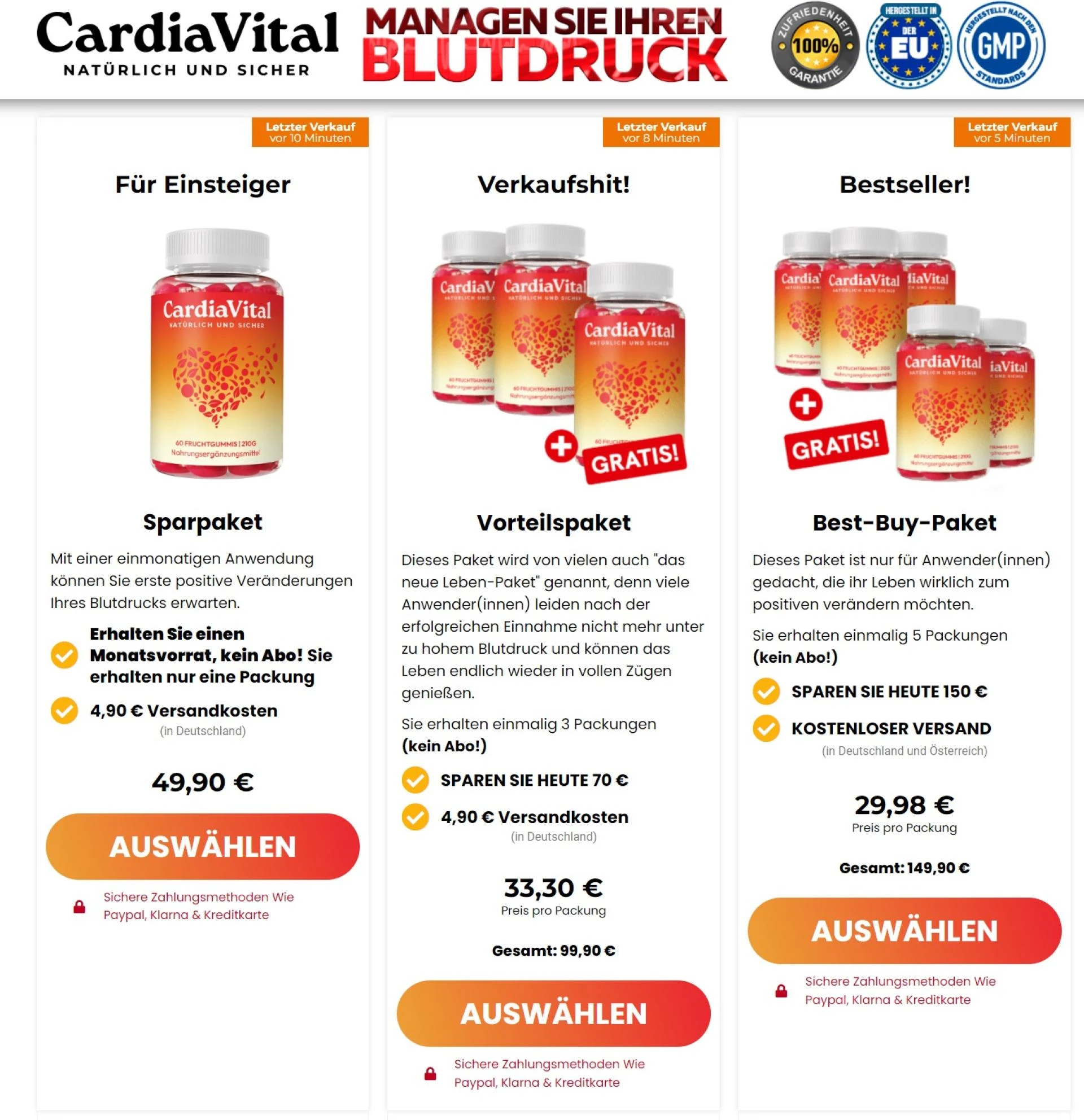 CardiaVital Blood Gummies Deutschland