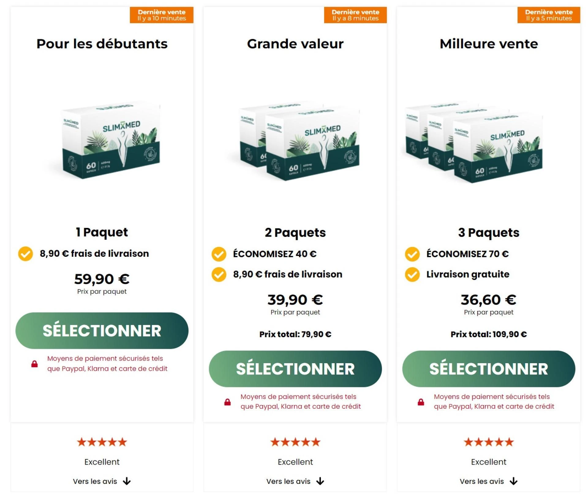 SlimXmed FR, BE, CH, LU Prix