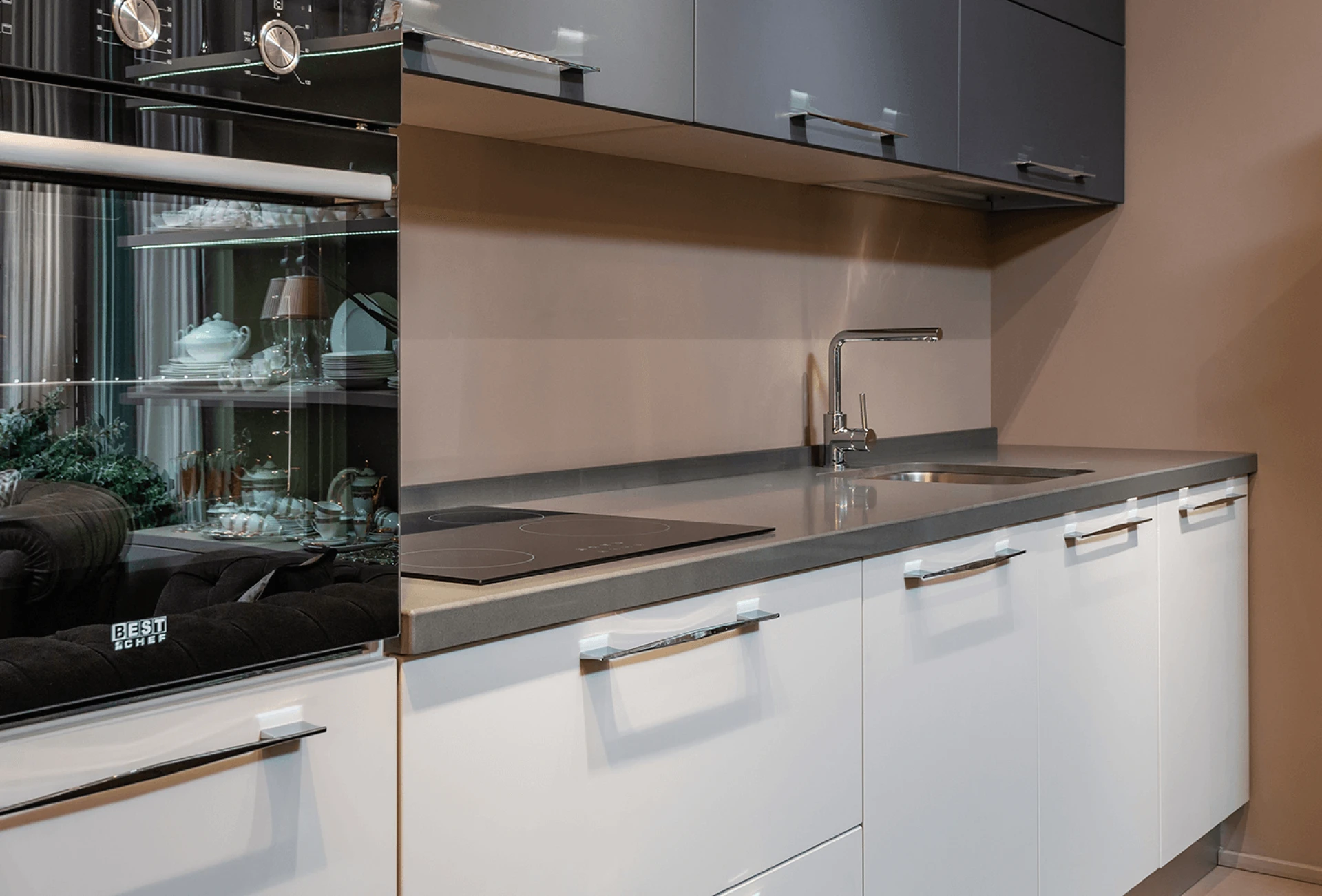 light grey kitchen