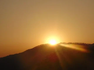 A Few Moments Of Sunset Near Binsar, Uttrakhand (Kumaon)