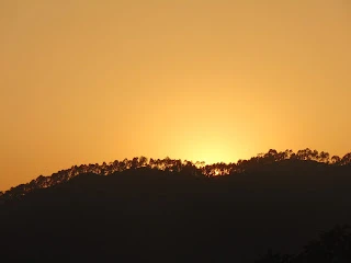 A Few Moments Of Sunset Near Binsar, Uttrakhand (Kumaon)